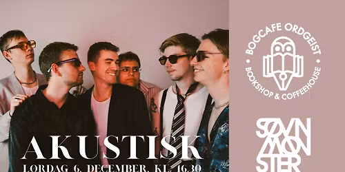 Akustisk koncert med S\u00d8VNM\u00d8NSTER | Cafe Ordgeist