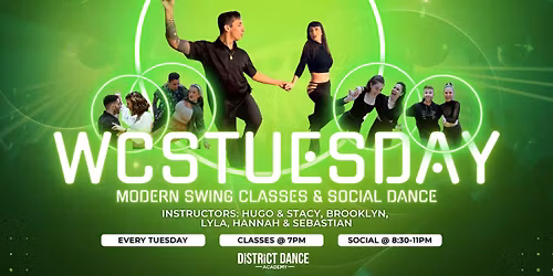 WCSTuesday Leveled Classes & Social Dance