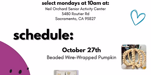 Mixed Media Mingle at NOSAC: Beaded Wire-Wrapped Pumpkins
