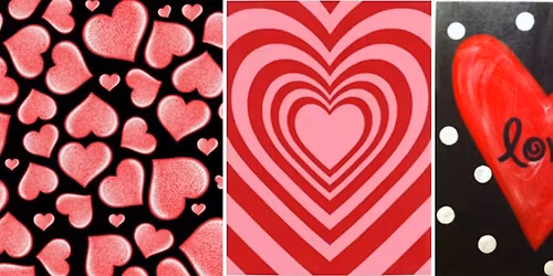 Valentine's Wine Glass Painting Party in Carol Stream