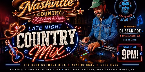 Saturdays at Nashvilles - Late Night Country Mix with Sean Poe