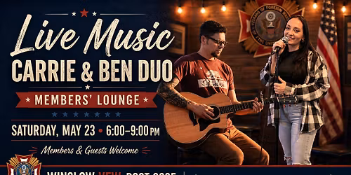 Live Music at Winslow VFW with Carrie Hughes & Ben Jolly