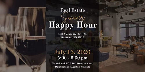 Real Estate Summer Happy Hour