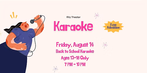 Back to School Karaoke: For Ages 13-18