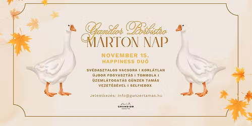 11.15\ud83e\udebfM\u00e1rton-napi mulats\u00e1g a Happiness Du\u00f3val I Grandior BorBistro\ud83c\udf77