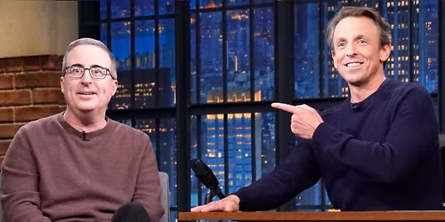 John Oliver and Seth Meyers