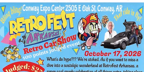 Retrofest Arkansas Retro Car show vehicles 1960-2002