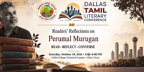 Dallas Tamil Literary Conference 2026  - Featuring Perumal Murugan
