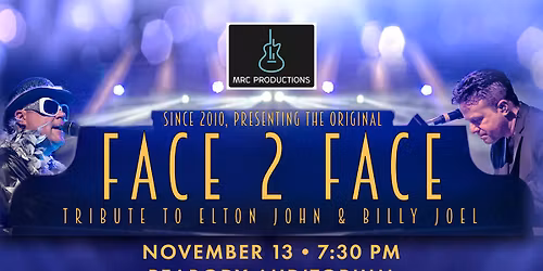 Face 2 Face - Tribute to Elton John & Billy Joel