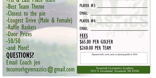3rd Annual TGA Golf Scramble