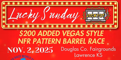 Lucky Sunday NFR PATTERN Barrel Race