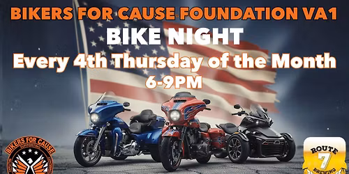 Bike Nights w\/ RT 7 Brewing | Supporting Military, 1st Responders & Community