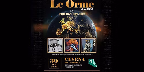 Le Orme in "Trilogy 1971-1973" Teatro Bonci Cesena