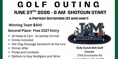 JM Sports Club Golf Outing