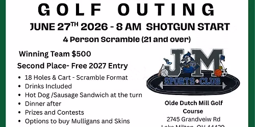 JM Sports Club Golf Outing