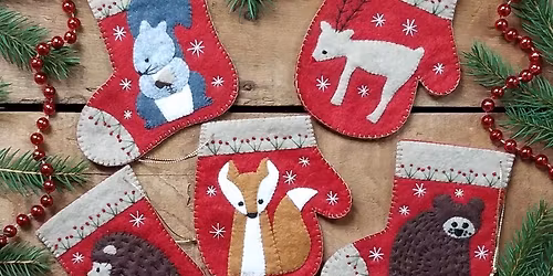 Hand Stitched Felt Christmas Ornaments Workshop
