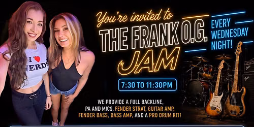 THE FRANK O.G. JAM \/ SOCIAL DISTANCE - WED SEPT 16 2026