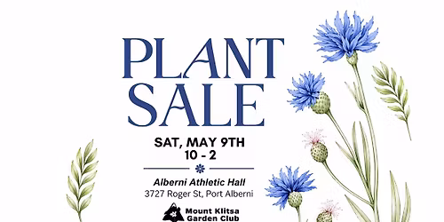 Mt Klitsa Garden Club Annual Plant Sale