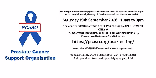 PSA TESTING EVENT - WORTHING