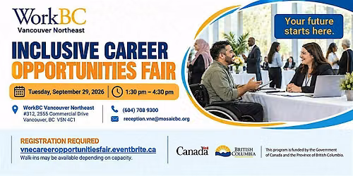 WorkBC VNE Inclusive Career Opportunities Fair