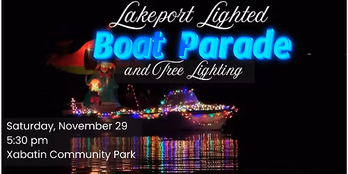 Lakeport Lighted Boat Parade and Tree Lighting