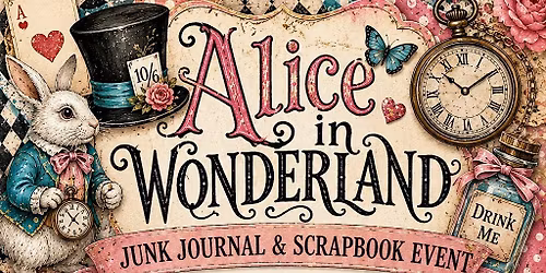 Alice in Wonderland: Junk Journal Scrapbook Event