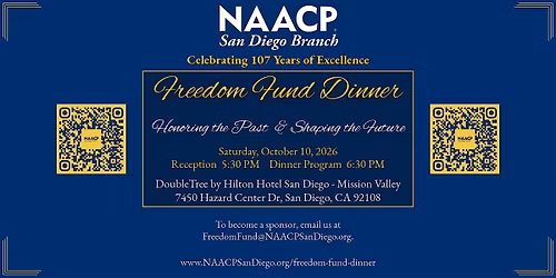 NAACP San Diego Branch 2026 Freedom Fund Dinner