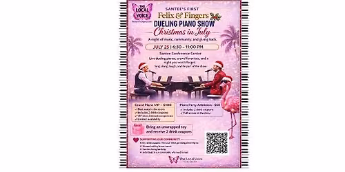 Dueling Piano- Christmas in July