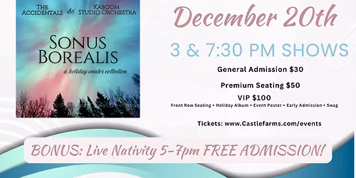 The Accidentals With Kaboom Collective \u2013 Holiday Album Release Concert