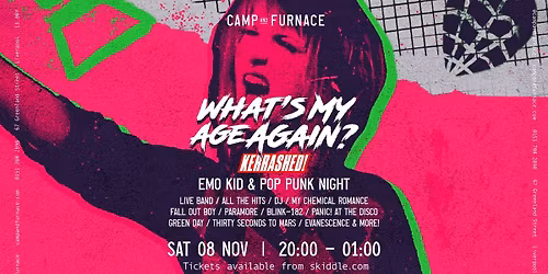What's My Age Again?! - Emo & Pop Punk Night