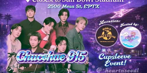 \ud83d\udc9cCHUCOHAE 915 - BTS CUPSLEEVE EL PASO\ud83c\udf89