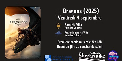 Cin\u00e9ma en plein air - Dragons (2025)