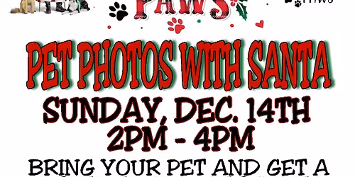 SANTA PAWS PICTURES WITH SANTA AT POST 982 AMERICAN LEGION IN LATROBE