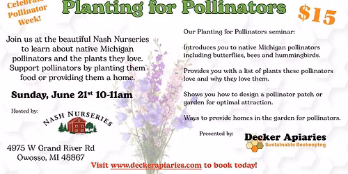 Planting for Pollinators