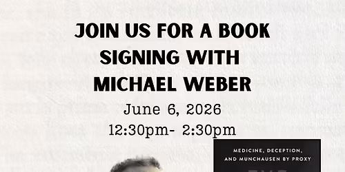 Michael Weber Book Signing