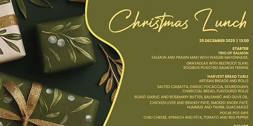 Lagoon Beach Hotel Christmas Lunch - 25th December
