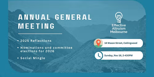 EA Melbourne Annual General Meeting 2025