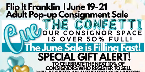 Flip it Franklin Adult Upscale Consignment Pop-up for a Causr