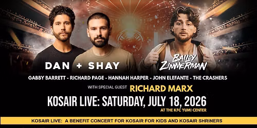 KOSAIR LIVE: Dan + Shay, Bailey Zimmerman and Friends