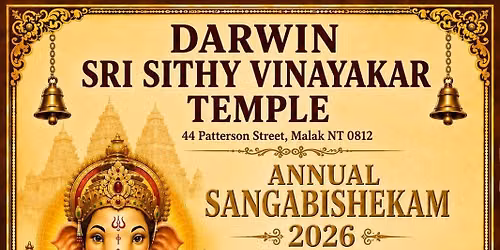 Darwin Sri Sithy Vinayakar Temple Annual Sangabishekam