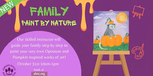 Paint by Nature: Pumpkins and Opossums