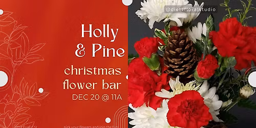 Holly & Pine: A Festive Christmas Bouquet Bar