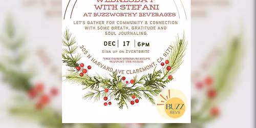 WOMEN'S CIRCLE WEDNESDAY AT BUZZWORTHY BEVERAGES