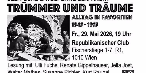 Lesetheater zum Kriegsende: "Tr\u00fcmmer und Tr\u00e4ume"