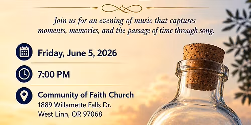 TIME IN A BOTTLE - OCCYC CHOIR CONCERT