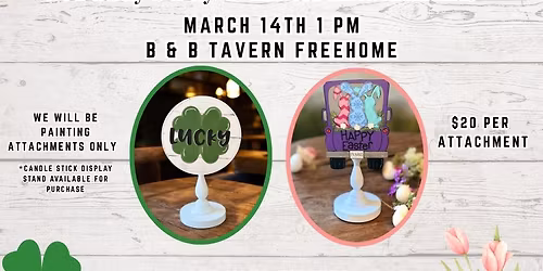 Craft With Friends - St Paddy's Day and Easter Candle Stick Stand Attachments