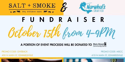 Dine to Donate - Salt & Smoke and Narwhal's Crafted