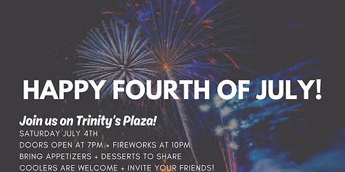 Fireworks on Trinity Plaza