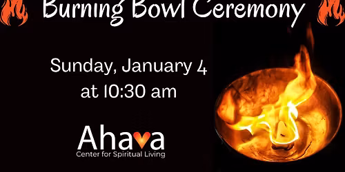Burning Bowl Ceremony - New Year's Service