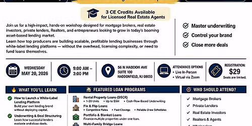 The Ultimate White-Label Asset-Based Lending Workshop \u2014 South Jersey
